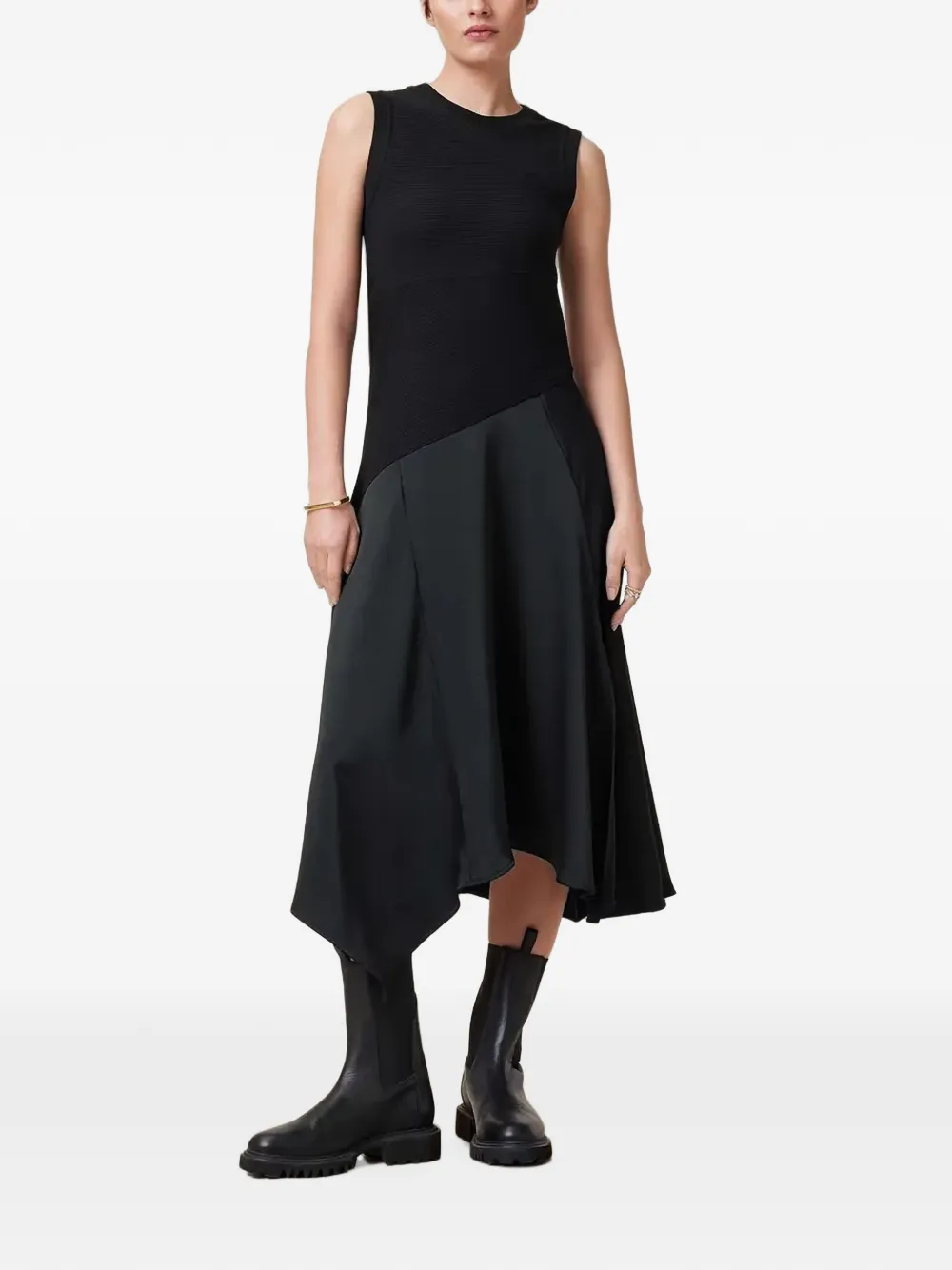 AllSaints Pia asymmetric dress - Black