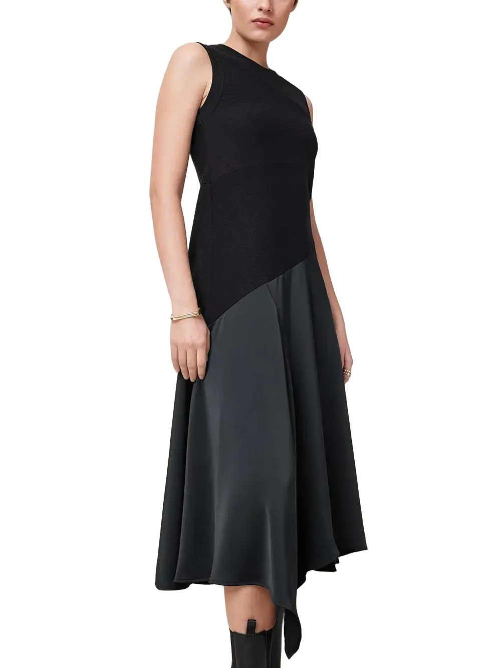 AllSaints Asymmetrische jurk Zwart