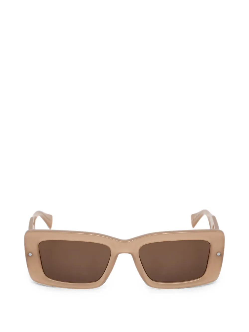 AllSaints Cordie rectangle-frame sunglasses - Toni neutri