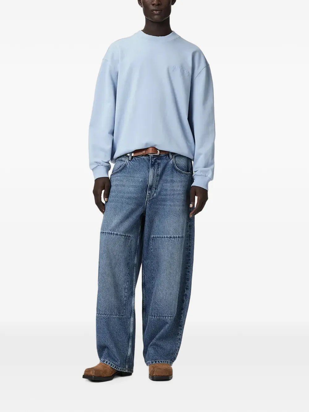 AllSaints Odyssey sweater met ronde hals Blauw