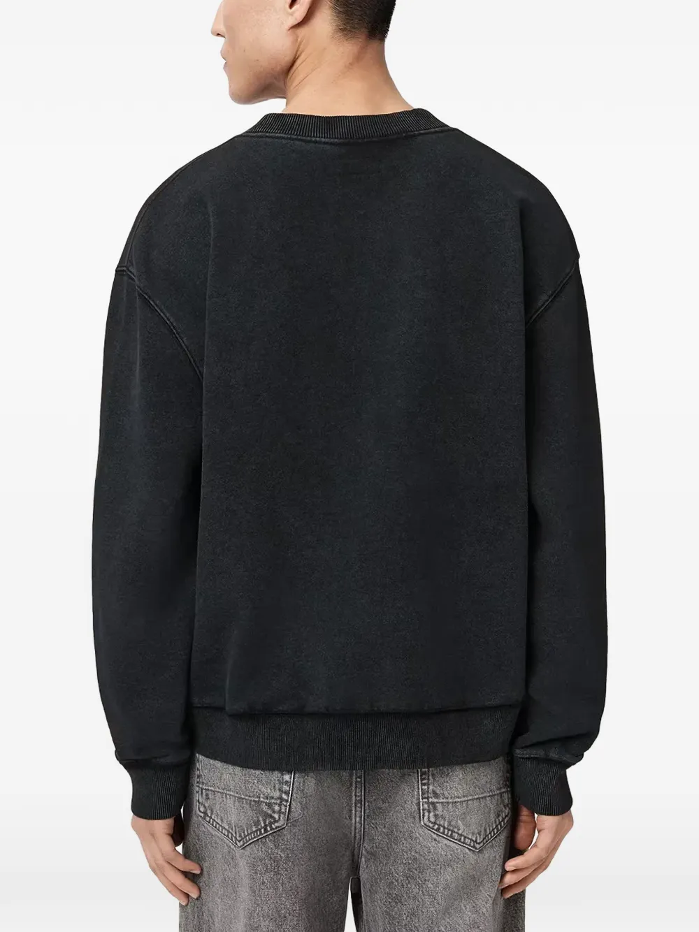 AllSaints Dash sweater met geborduurd logo Zwart