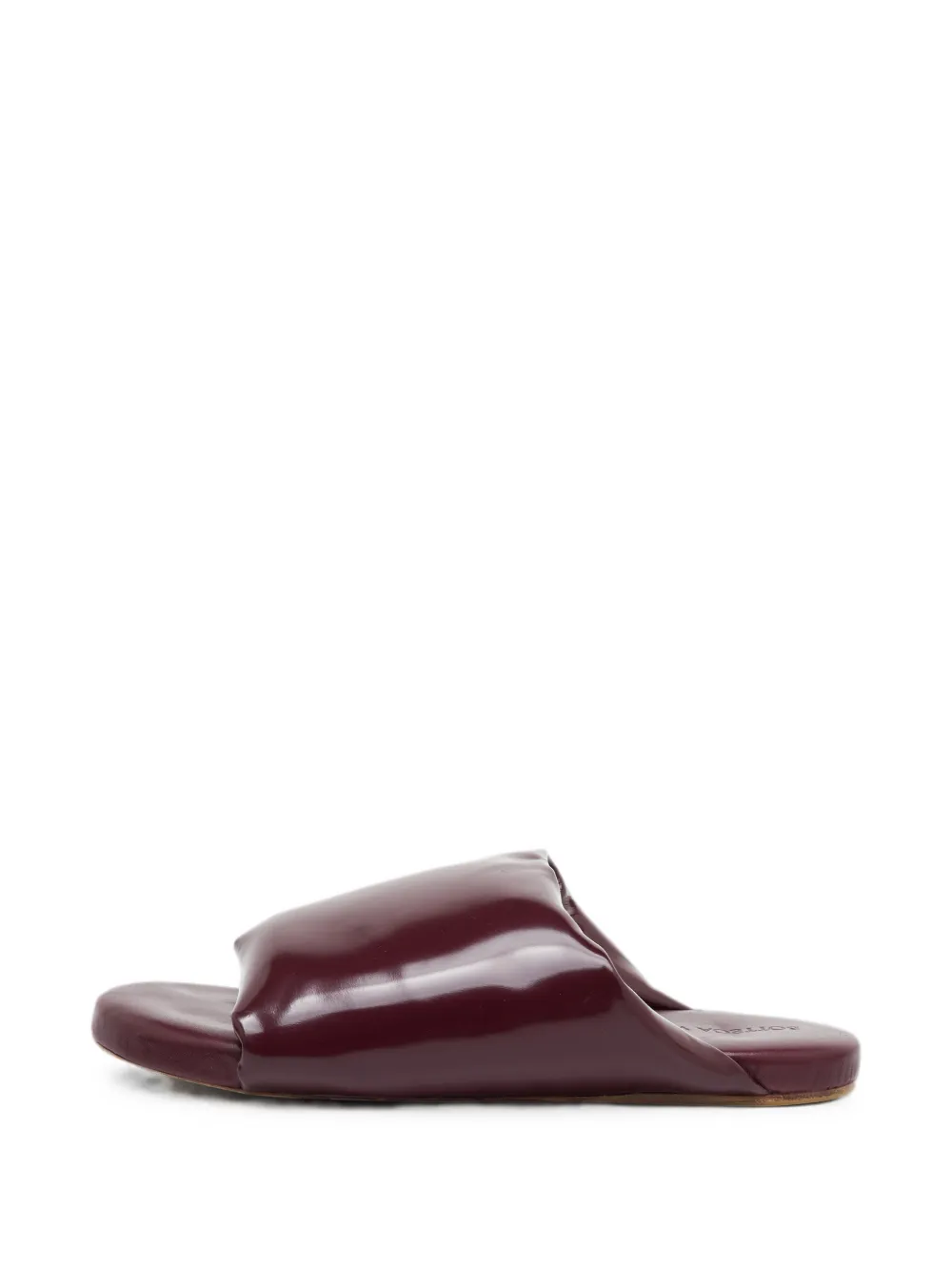 Bottega Veneta Pre-Owned leather slides - Rosso