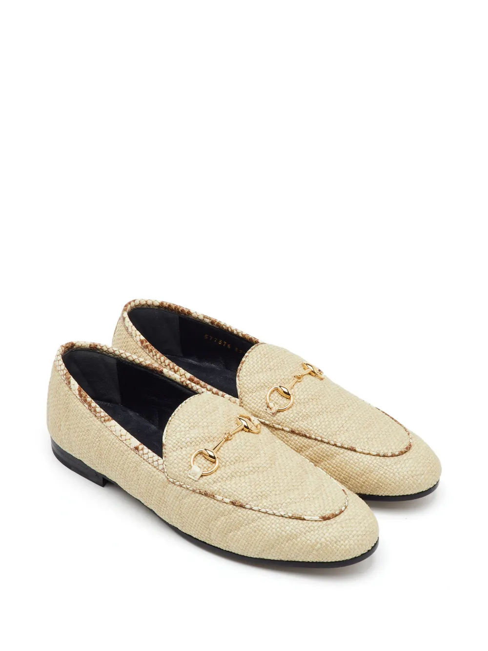 Gucci Pre-Owned Jordaan Horsebit Loafer - Nude