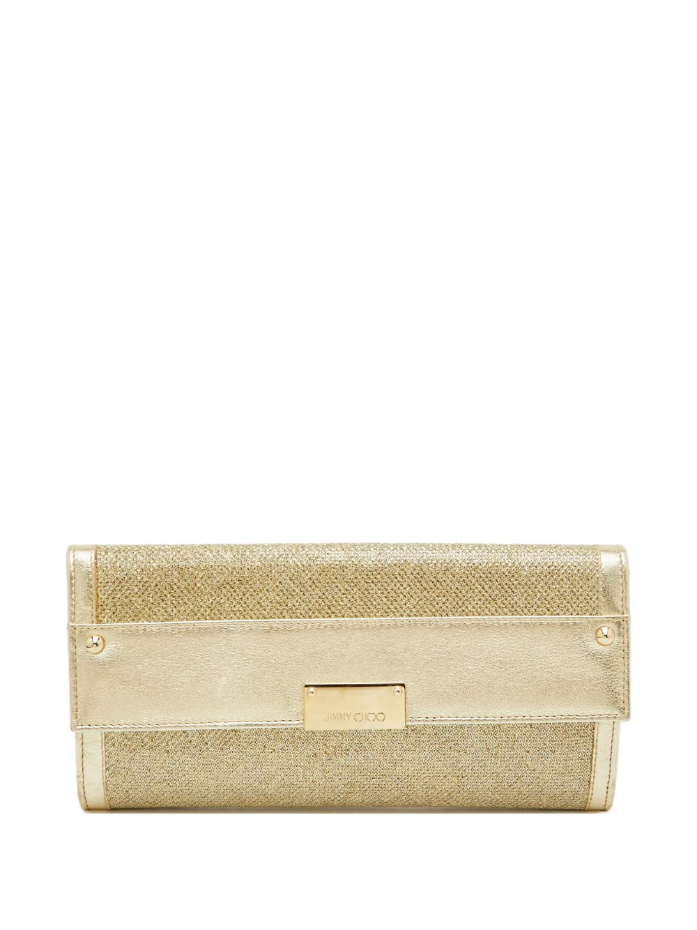 Jimmy Choo Pre-Owned pochette Reese à effet métallisé - Or