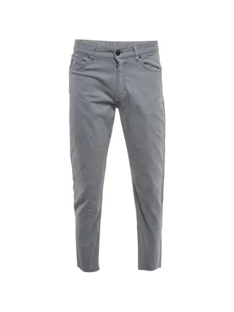 Zegna cotton slim-fit gabardine trousers