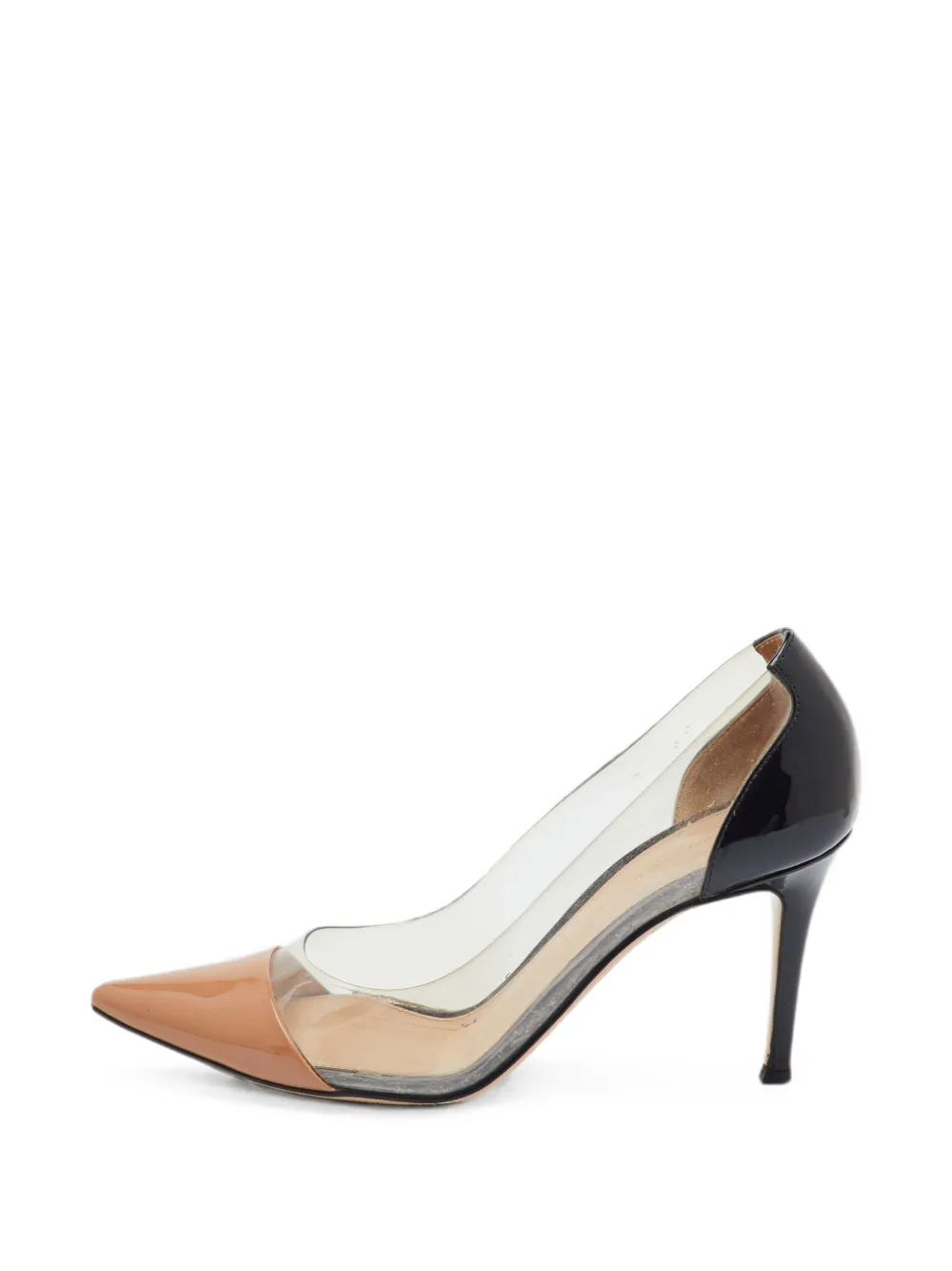 Gianvito Rossi Plexi pointed-toe pumps - Weiß