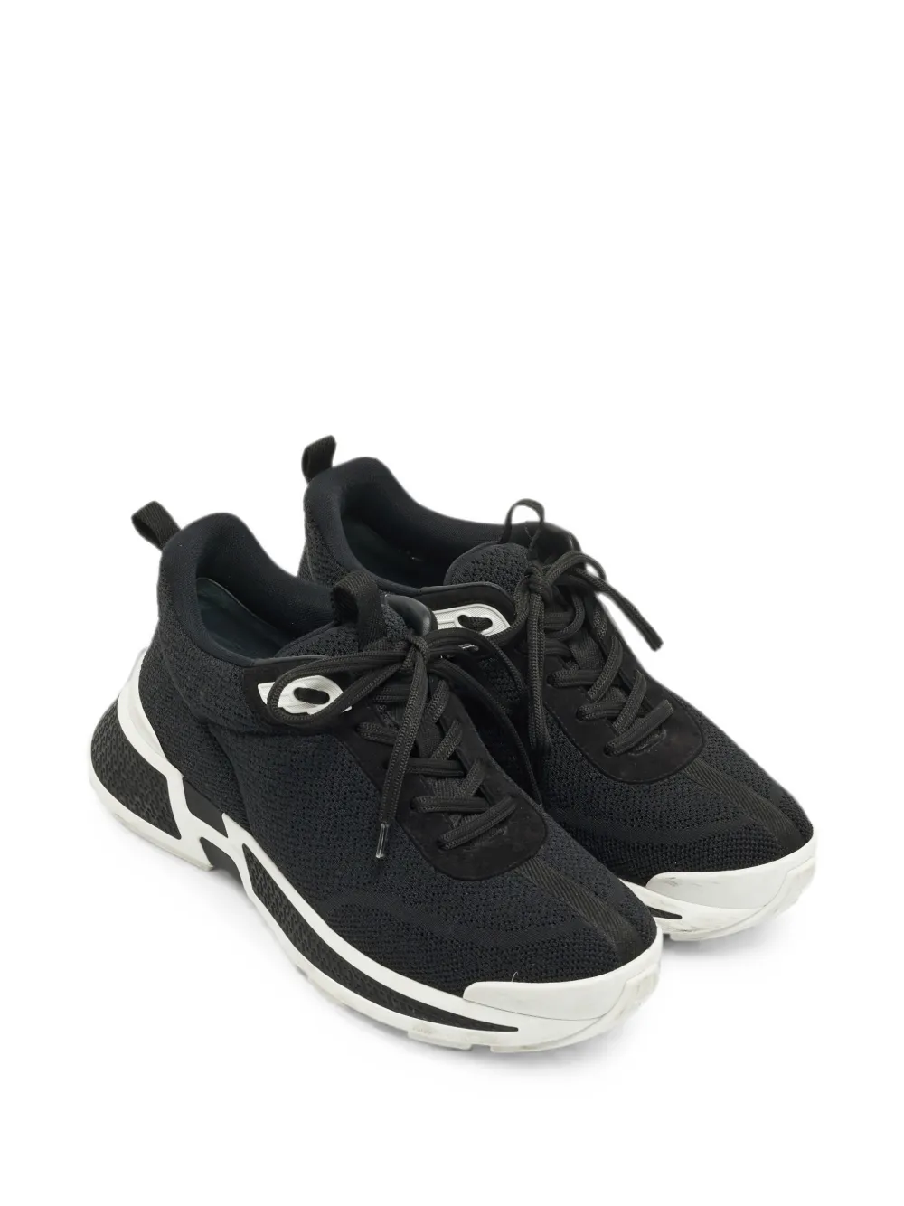 Hermès Pre-Owned Heros knit sneakers - Nero