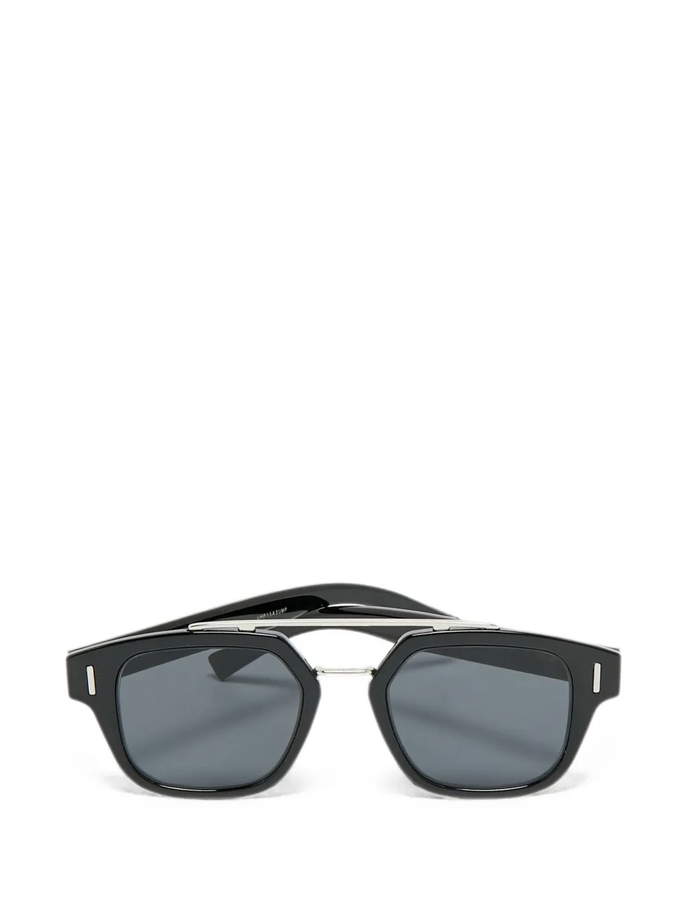 Christian Dior Pre-Owned Fraction double-bridge sunglasses - Schwarz