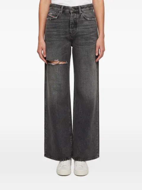 Diesel Jeans a gamba ampia con effetto vissuto
