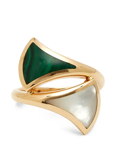 Bvlgari Pre-Owned Divas' Dream malachite and mother-of-pearl ring