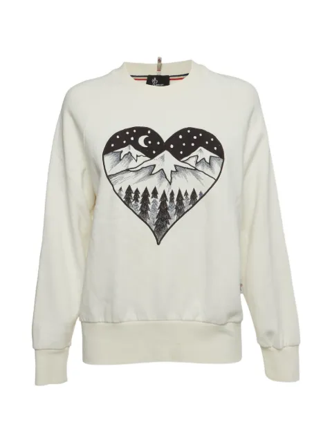Moncler embroidered long sleeve hoodie