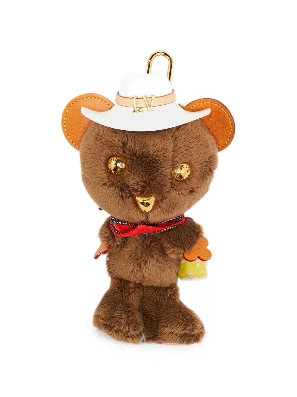 Louis Vuitton Pre-Owned LV Louis Bear bag charm - Marrone