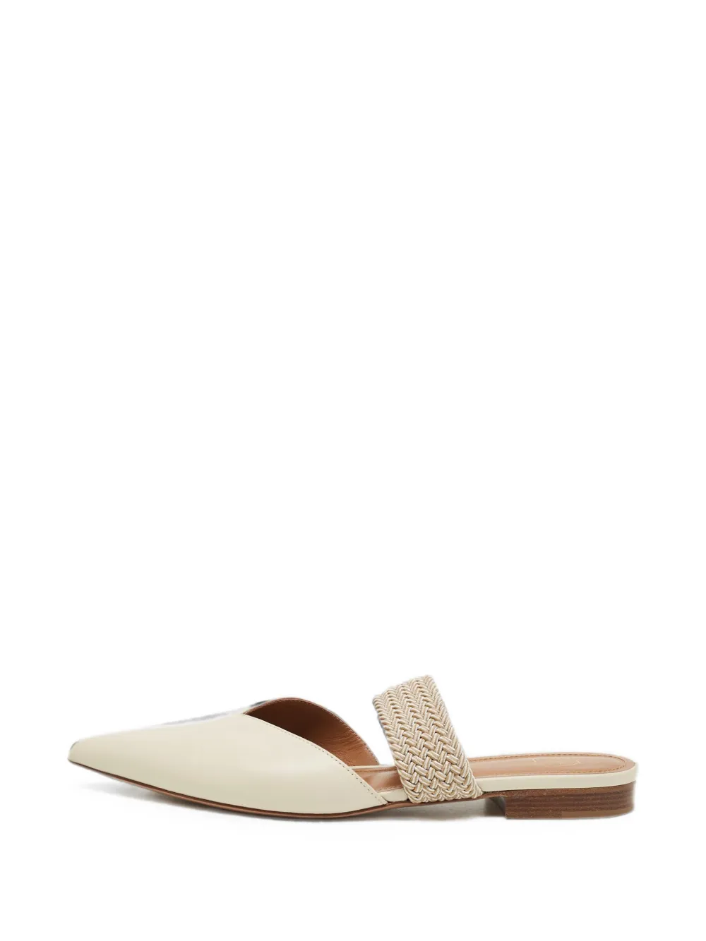 Malone Souliers Maisie rope detailing flat mules - Toni neutri