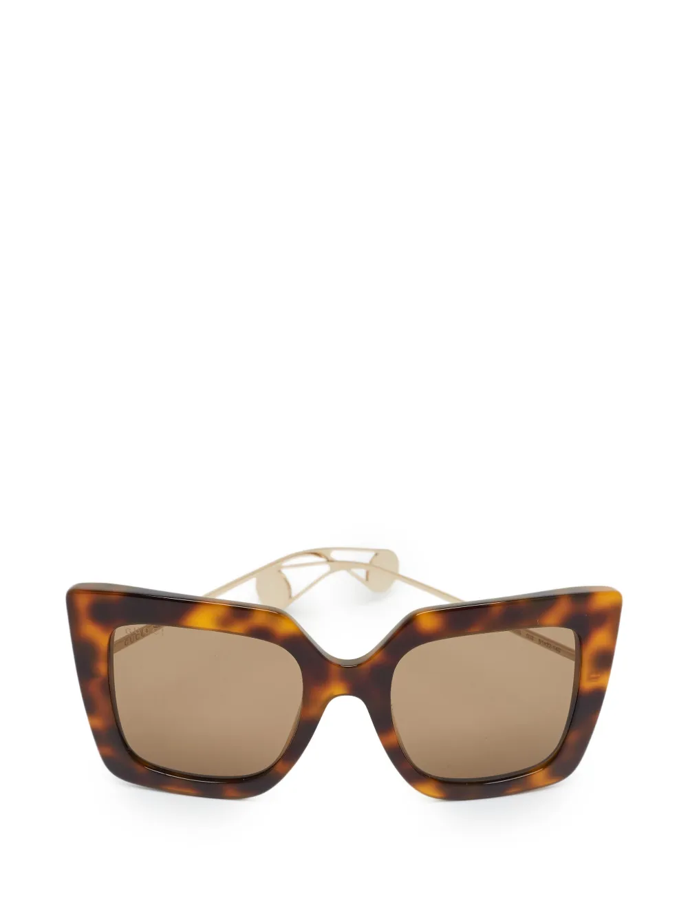 Gucci Pre-Owned GG0435S frame square sunglasses - Marrone