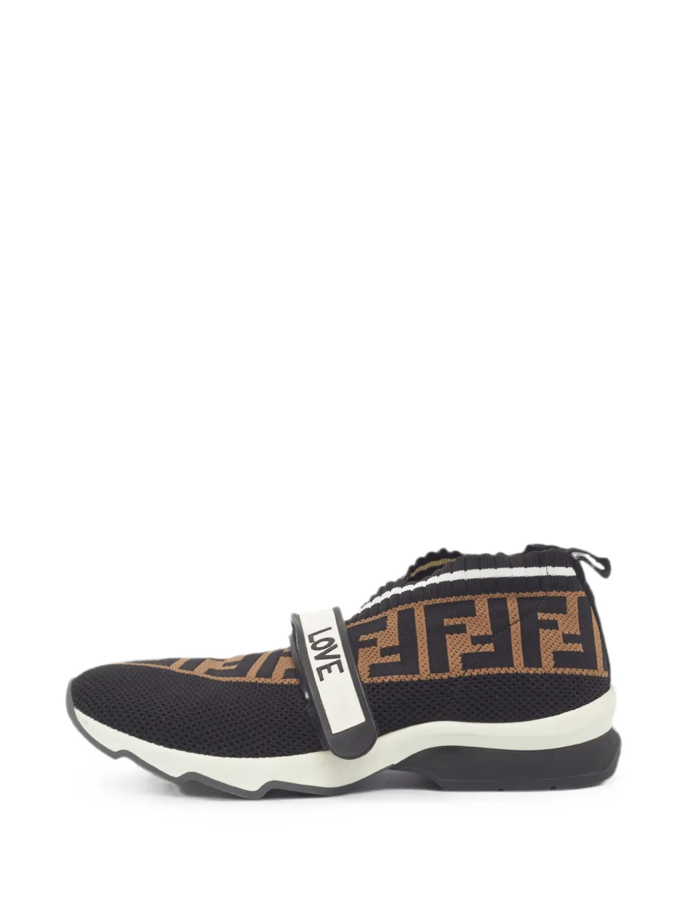 Fendi Pre-Owned Rockoko FF knit sneakers - Schwarz