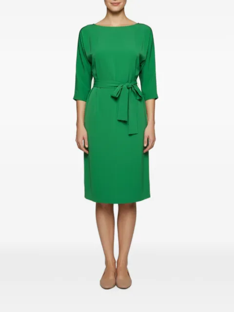 Dvf Vintage belted crepe midi dress