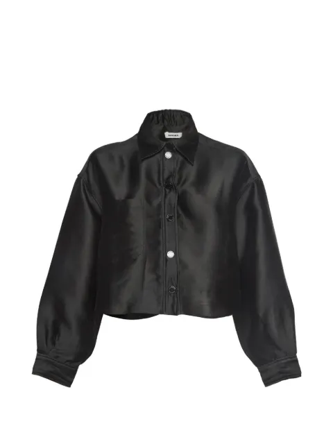 SANDRO cropped oversized shirt
