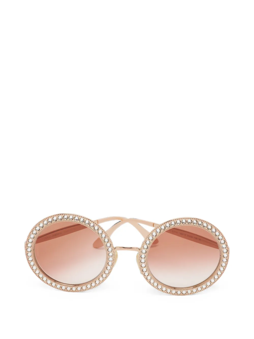 Dolce & Gabbana Pre-Owned round-frame sunglasses - Oro