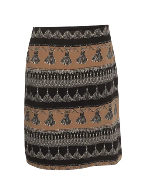 Weekend Max Mara falda con borlas estampadas