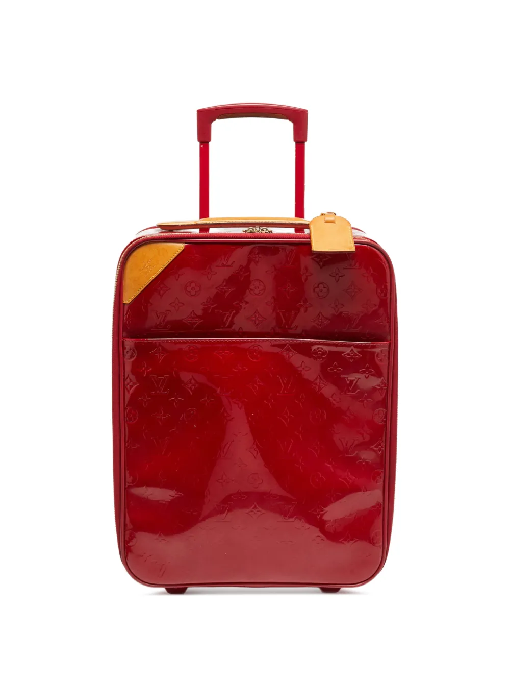 Louis Vuitton Pre-Owned 2008 Monogram 25 Pegase Pomme D’amour Vernis luggage - Rot