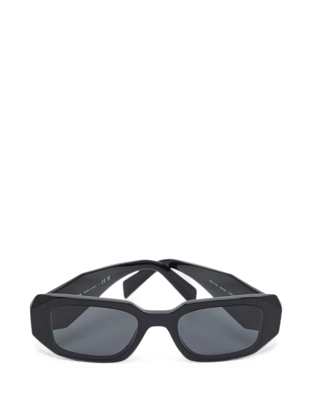Prada Pre-Owned Occhiali da sole Symbole SPR 17W squadrati - Nero