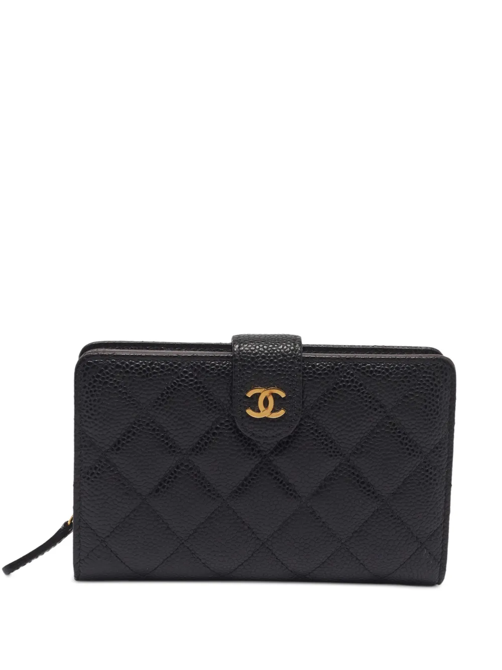 CHANEL Pre-Owned 2016 CC quilted French wallet - Schwarz