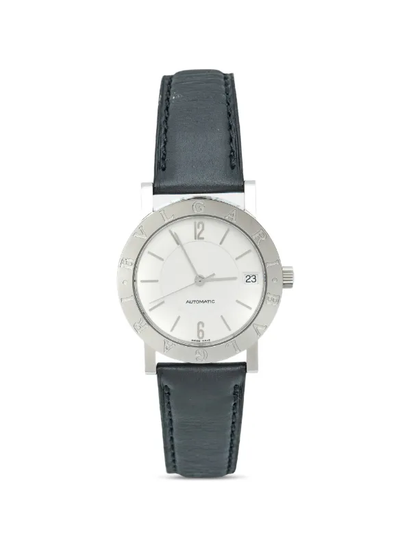 Bvlgari Pre-owned BB SL Auto 33mm Watch in White
