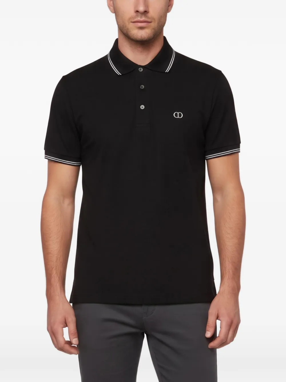 Christian Dior Pre-Owned CD Icon piqué polo shirt - Black
