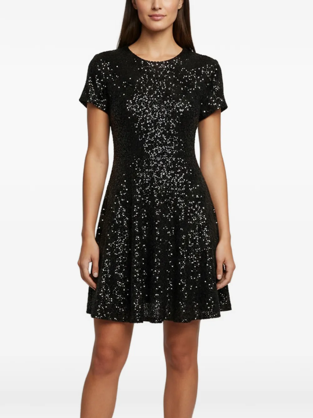 Maje sequin-embellished mini dress - Nero