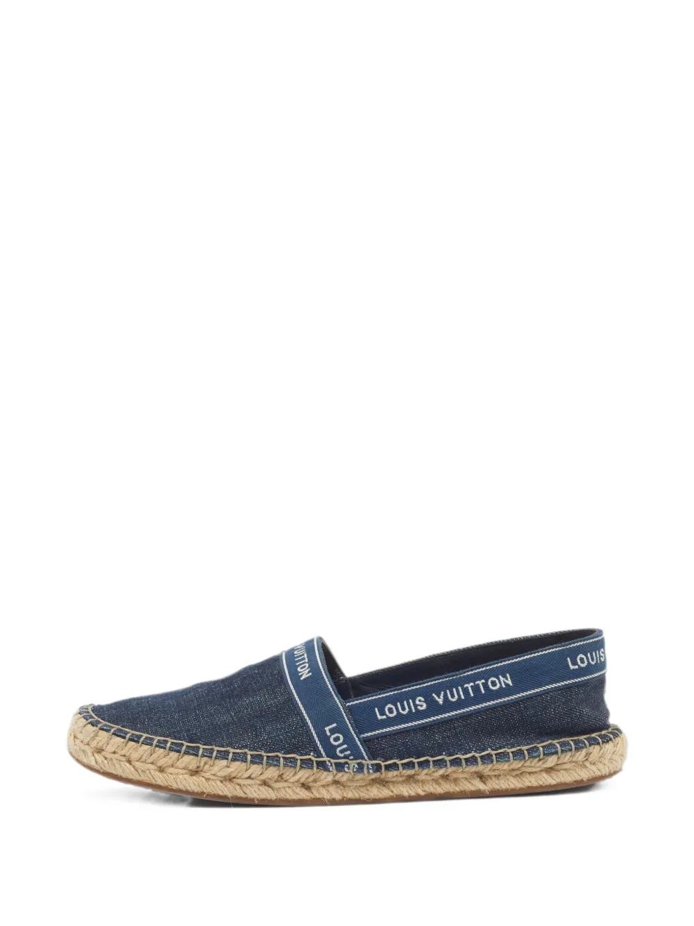 Louis Vuitton Pre-Owned logo-tape espadrilles - Blau