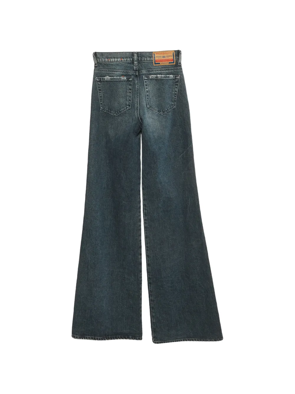 Diesel distressed wide-leg jeans - Blu