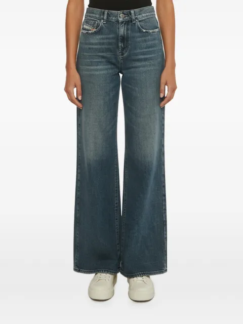 Diesel Jeans a gamba ampia con effetto vissuto