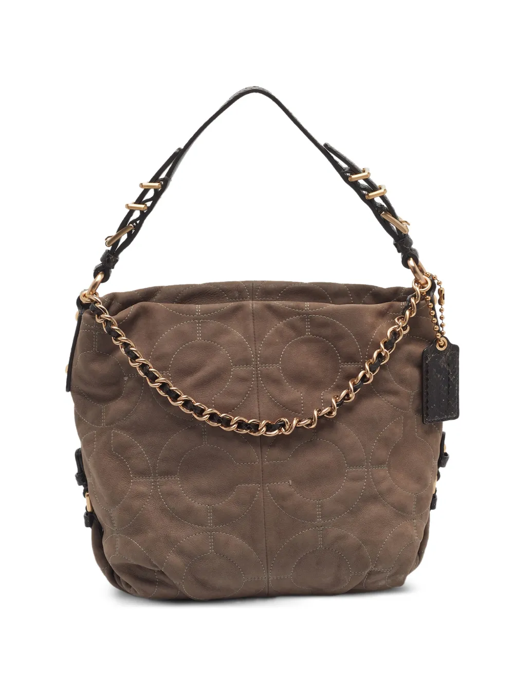 Coach Op Art shoulder bag - Marrone