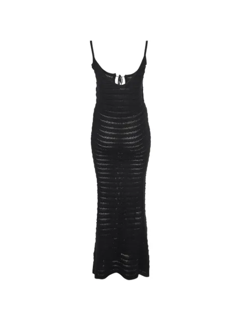 424 Serena embellished crochet-knit maxi dress