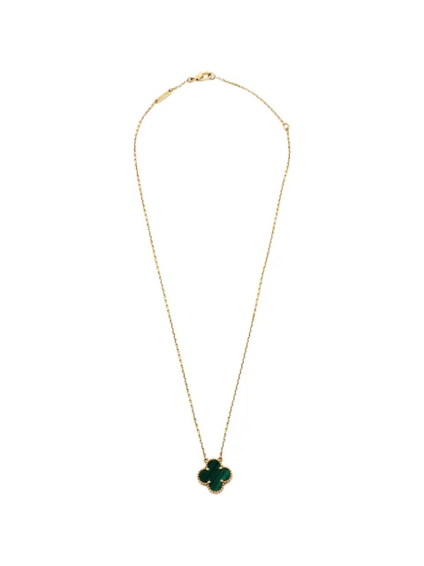 Van Cleef & Arpels Pre-Owned Alhambra malachite necklace