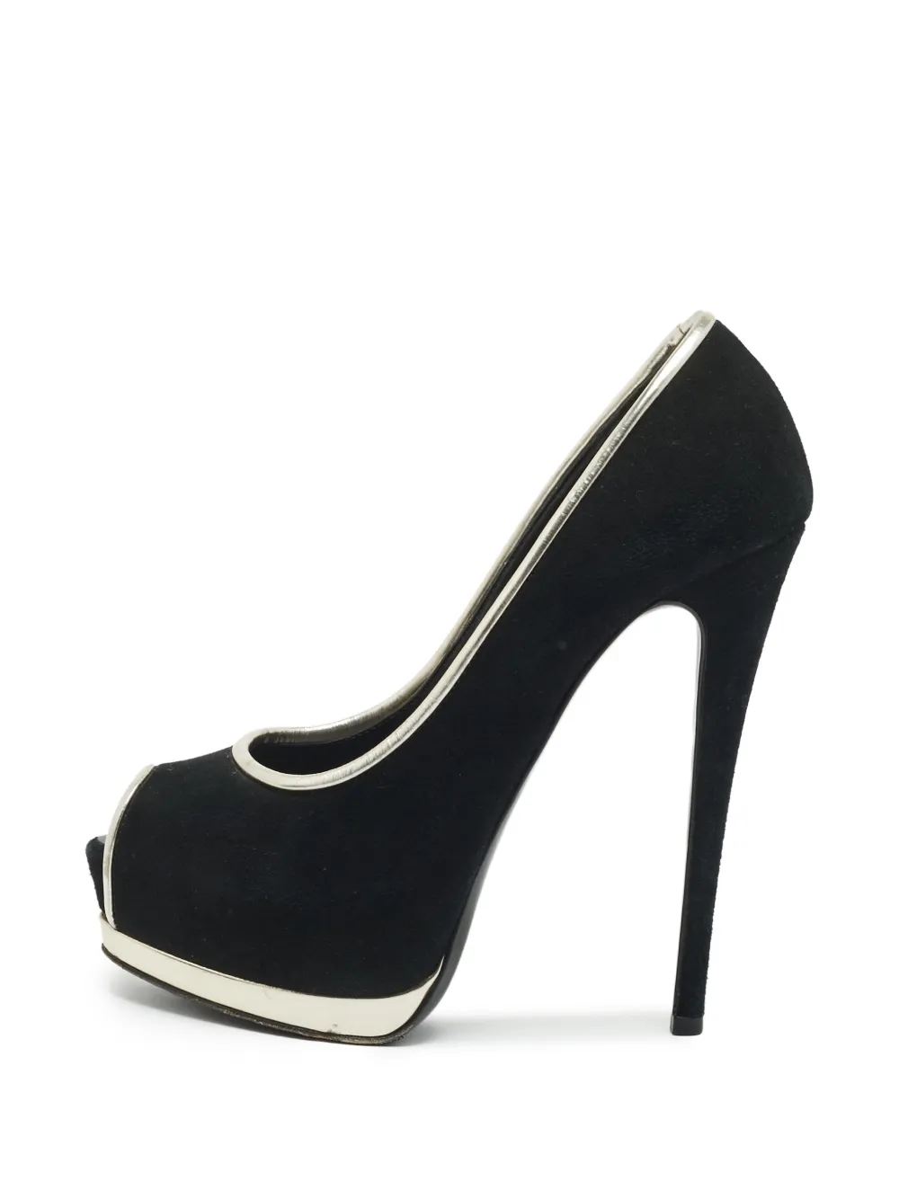 Giuseppe Zanotti Vintage suede platform heeled pumps - Nero