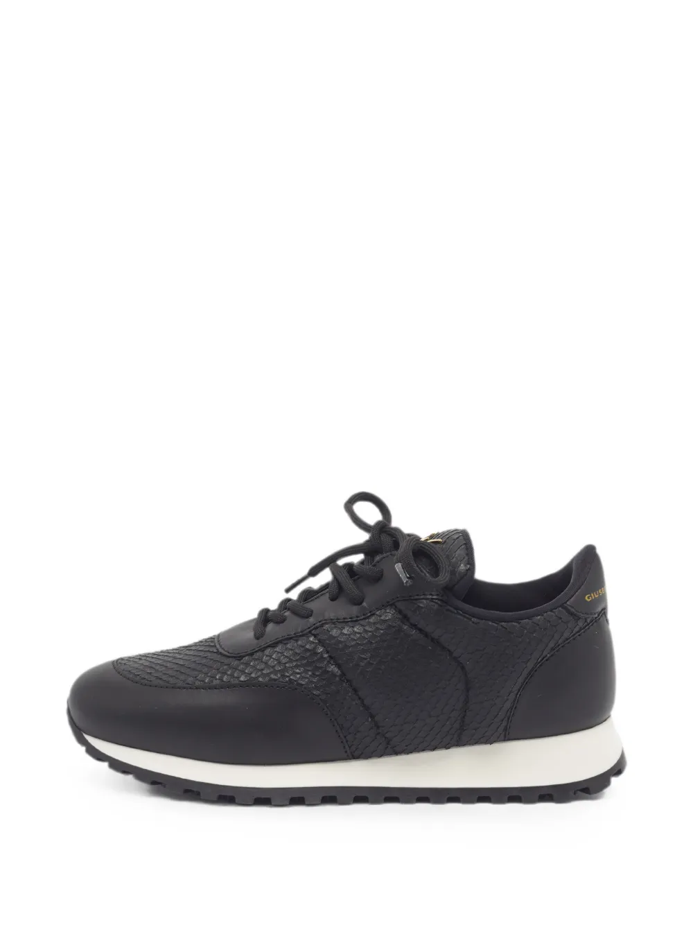 Giuseppe Zanotti Vintage Jimi python-embossed sneakers - Nero