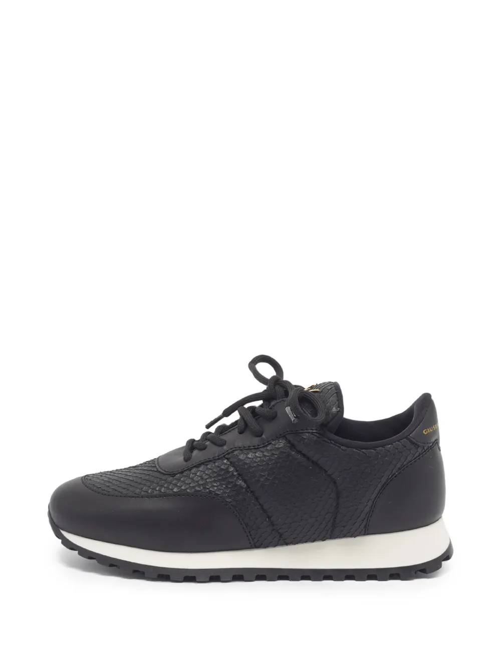 Giuseppe Zanotti Vintage Jimi python-embossed sneakers - Schwarz