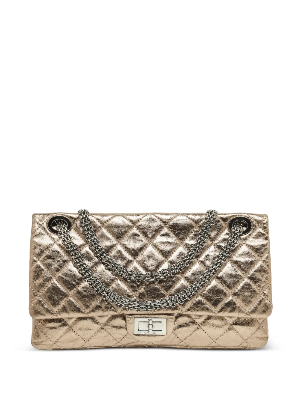 CHANEL Pre-Owned 2006-2008 Reissue 2.55 quilted shoulder bag - Oro