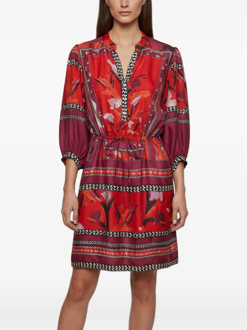 DVF Diane von Furstenberg Chrystie printed silk dress - Rot