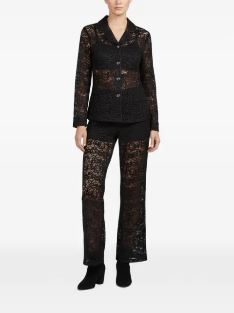 424 Giselle floral-lace trousers set
