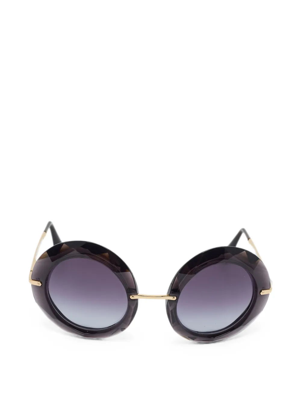Dolce & Gabbana Pre-Owned DG 6105 round sunglasses - Nero
