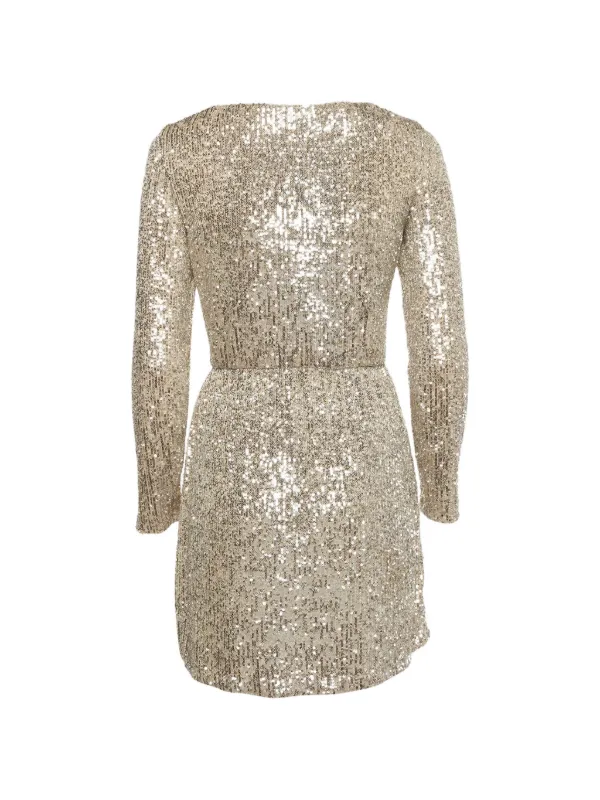 vintage sequin mini dress Ermanno Scervino Vintage sequin-embellished Mini Dress | Silver