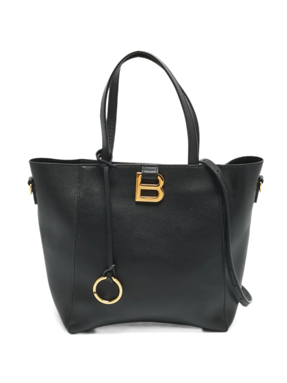 Balenciaga Pre-Owned small Hourglass leather tote bag - Nero