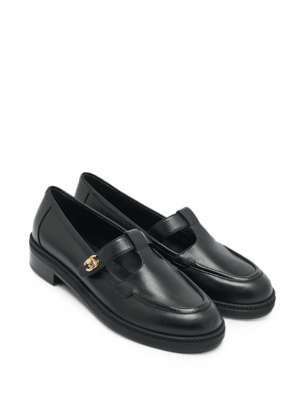CHANEL Pre-Owned CC turn-lock loafers - Schwarz