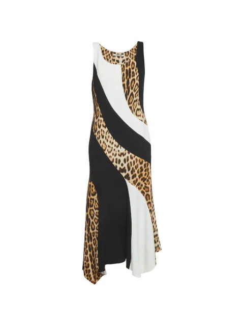 Roberto Cavalli Vintage leopard-print asymmetric dress