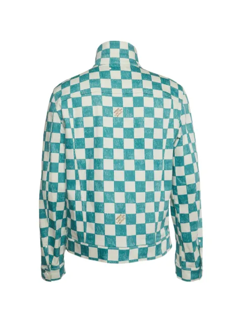 Louis Vuitton Pre-Owned Damier denim trucker jacket