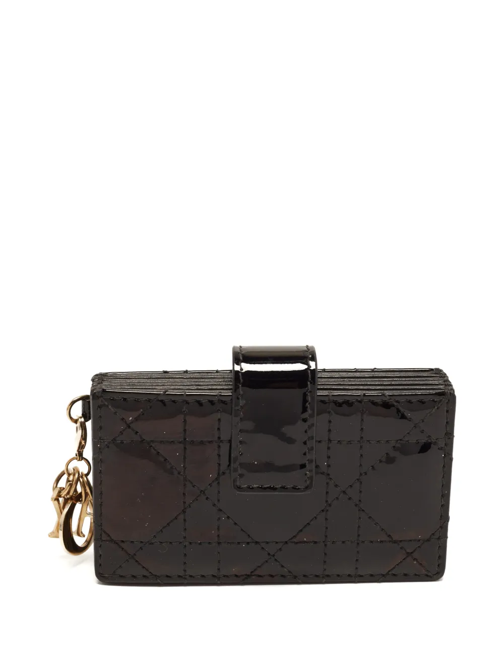 Christian Dior Pre-Owned 2020 Lady Dior 5 Gusset Cannage card case - Nero