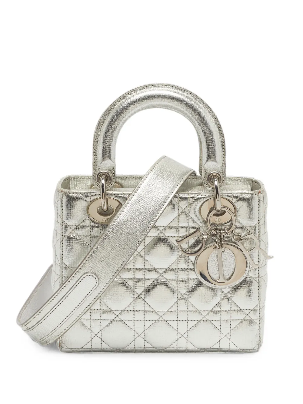 Christian Dior Pre-Owned Borsa tote My ABCDior con motivo Cannage - Argento