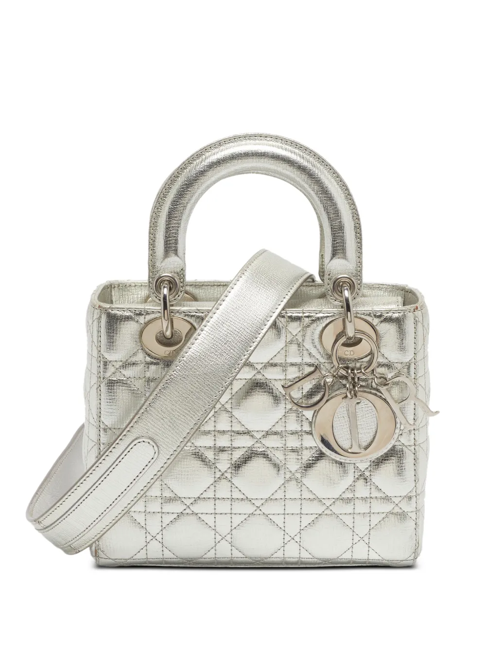 Christian Dior Pre-Owned Borsa tote My ABCDior con motivo Cannage - Argento